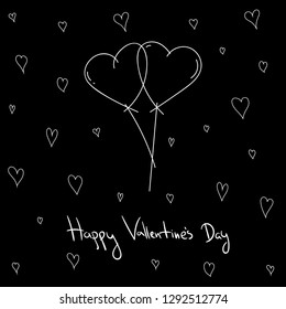 Love. Heart. Vector pattern for Valentines day. Heart background