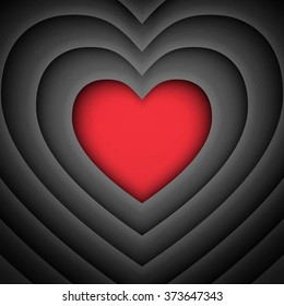 Love heart vector retro background. Vector abstract vintage background. Abstract heart vector backdrop. Simple vector background. Love vector illustration