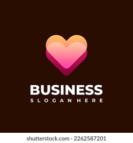 Love Heart vector symbol icon, Abstract medical health logo icon design