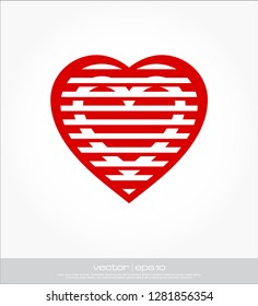 love heart vector template