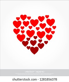 love heart vector template