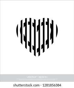 love heart vector template