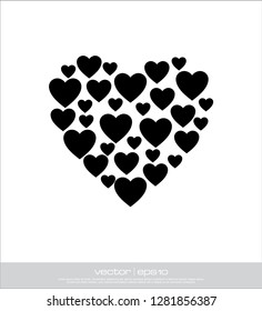 love heart vector template