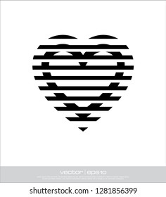 love heart vector template