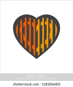 love heart vector template
