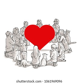 Love heart worshipers