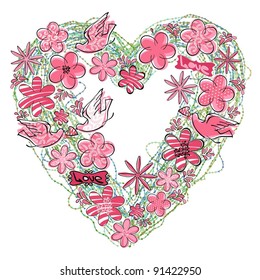 Love Heart-graphic element symbolizing the romance and passion of a sentimental person