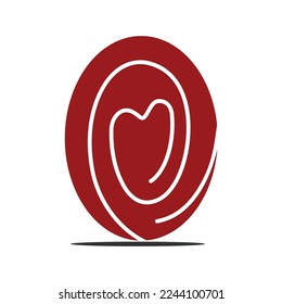 Love Hearth Care Logo-Vorlage Symbol Illustration Markenidentität