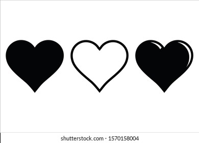 Love Hearth icon vector. Flat icon Love symbol