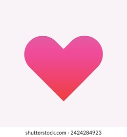 love hearth shape gradient vector