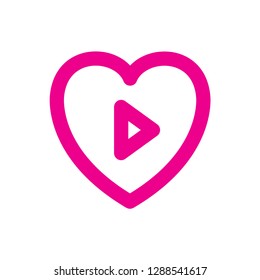 love, heart,multimedia logo