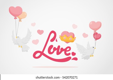 Love with hearts