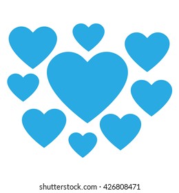 Love hearts, A collection of love hearts vector.