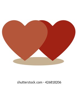 Love hearts, A collection of love hearts vector.