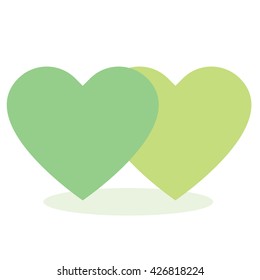 Love hearts, A collection of love hearts vector.