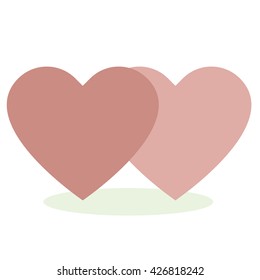 Love hearts, A collection of love hearts vector.