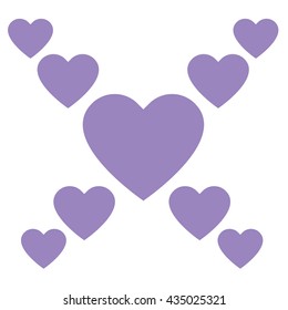 Love hearts, A collection of love hearts vector.