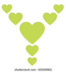 Love hearts, A collection of love hearts vector.