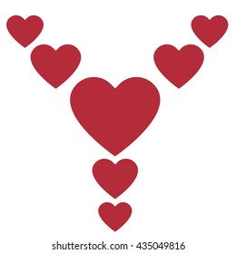 Love hearts, A collection of love hearts vector.