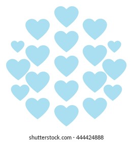 Love hearts, A collection of love hearts vector.