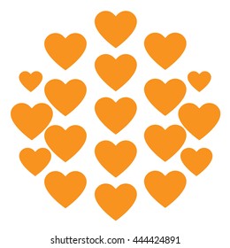Love hearts, A collection of love hearts vector.