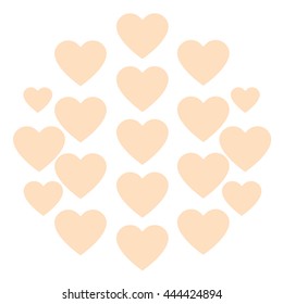 Love hearts, A collection of love hearts vector.