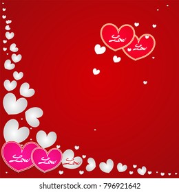 Love hearts, A collection of love hearts vector,EPS10