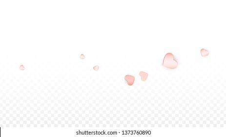 Love Hearts Confetti Falling Background. San Valentin Day pattern Texture. Element of Design for Cards, Banners, Posters, Flyers for Wedding, Anniversary, Birthday Party, Sales.