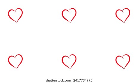 Love hearts love day vector for cards and templates design. valentine's day vector template design.