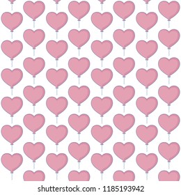 love hearts decoration romantic pattern design