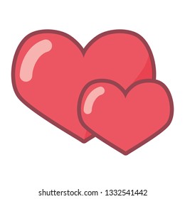 love hearts feeling