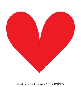 Love Hearts Icon, art vector design  of Valentine's Day symbols flat style Isolated on White Background. vector love hearts concept. Vector
