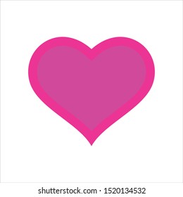 Love hearts icon vector in modern flat style for web, graphic and mobile design