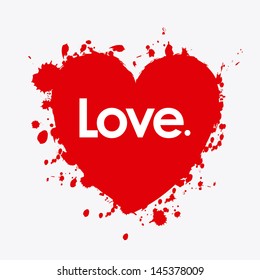 love hearts over white background vector illustration