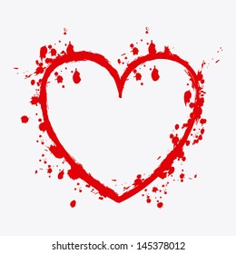 love hearts over white background vector illustration