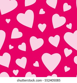 Love hearts pattern 1 - vector illustration