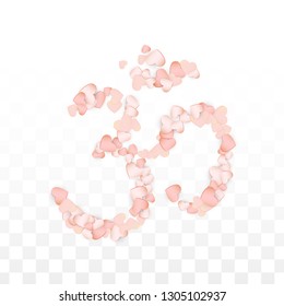 Love Hearts Random Falling Background. San Valentin Day pattern Texture. Vector Illustration for Cards, Banners, Posters, Flyers for Wedding, Anniversary, Birthday Party, Sales.