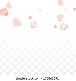 Love Hearts Random Falling Background. San Valentin Day pattern Texture. Element of Design for Cards, Banners, Posters, Flyers for Wedding, Anniversary, Birthday Party, Sales.