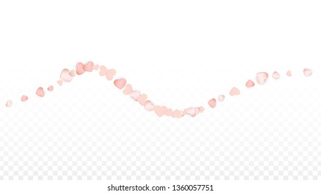 Love Hearts Random Falling Background. San Valentin Day pattern Texture. Element of Design for Cards, Banners, Posters, Flyers for Wedding, Anniversary, Birthday Party, Sales.