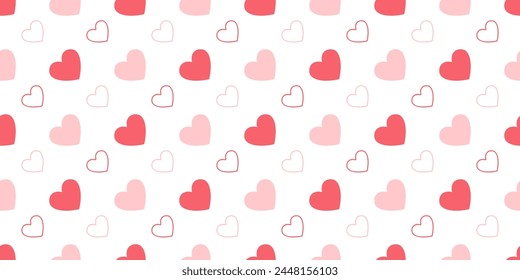 love hearts seamless pattern, happy valentines day, applicable for celebration, ads, branding, banner, cover, label, poster, sales, background, wallpaper, paper, backdrop, wedding