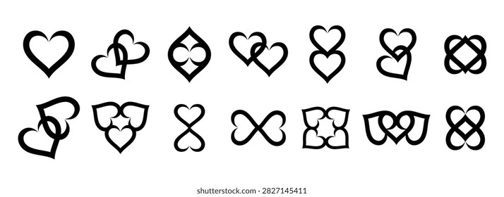 Love hearts shape solid