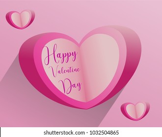 love hearts valentine pink vector