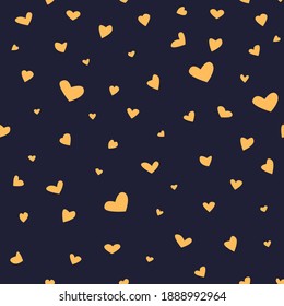 Love hearts Valentine's Day seamless pattern for Wrapping wallpaper background