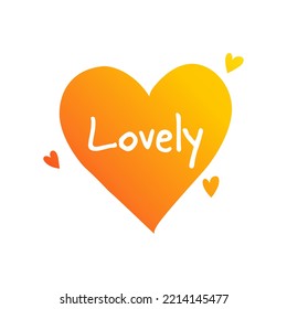 Love hearts vector illustration isolated on white background