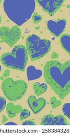 Love Hearts wallpaper. Valentines day Background. Speech bubbles. Vector