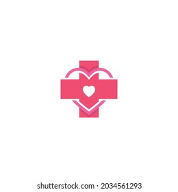 Love heathy care vector template