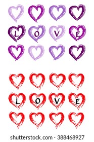 Love is here print. T-shirt design. Vector illustration.