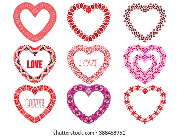 Love is here print. T-shirt design. Vector illustration.
