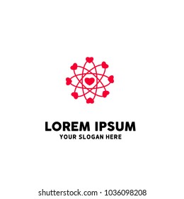 Love Hexagon Logo Template