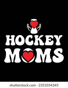 
I LOVE HOCKEY MOMS TSHIRT DESIGN